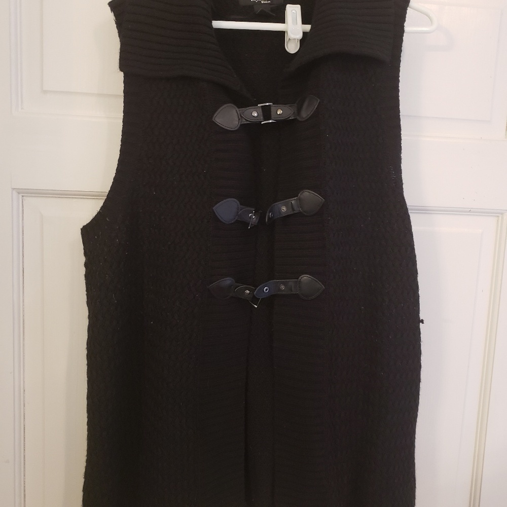 Black sweater vest